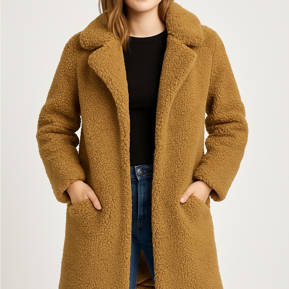 C&C California Tan Teddy Coat